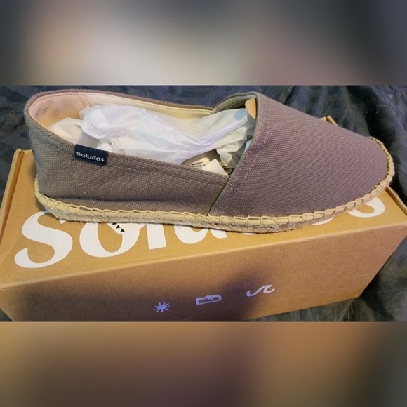 Soludos The Original Dali Charcoal Espadrilles - Picture 1 of 3